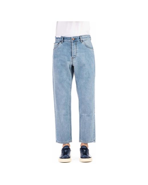 PT Torino Blue Straight Fit Jeans for men