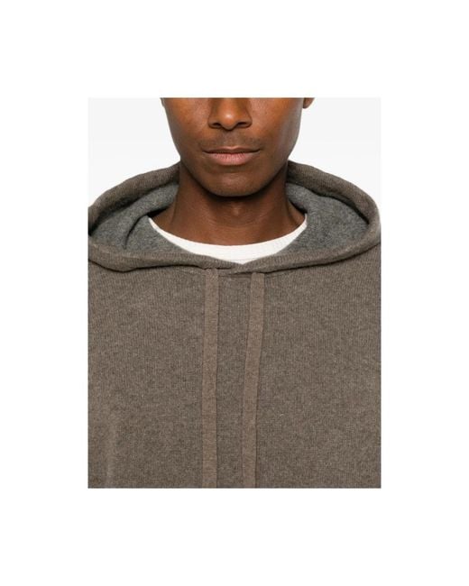 Roberto Collina Brown Hoodies for men