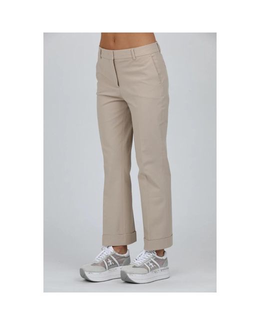 Trousers > straight trousers Via Masini 80 en coloris Gray