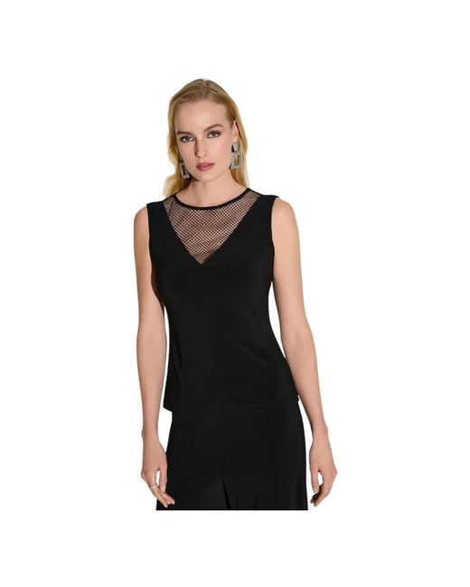 Joseph Ribkoff Black Sleeveless Tops