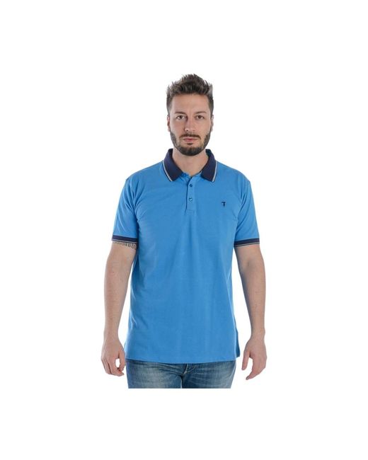 Trussardi Blue Polo Shirts for men