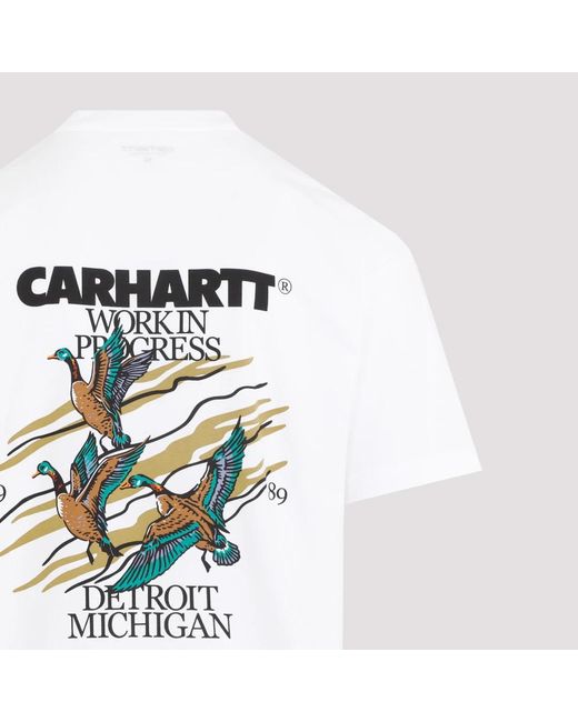 Carhartt Weißes ducks t-shirt in White für Herren