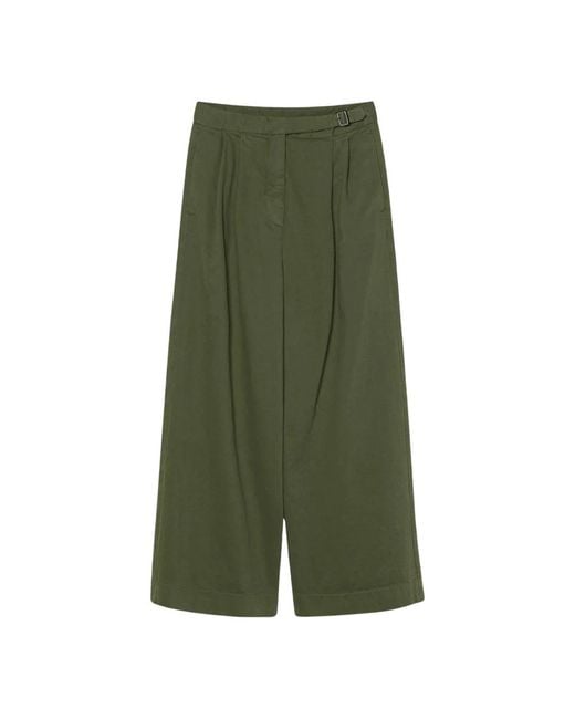 Pomandère Women's Green Wide Pants
