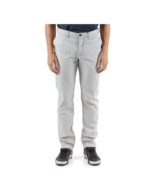 Trousers > slim-fit trousers Tommy Hilfiger pour homme en coloris Gray