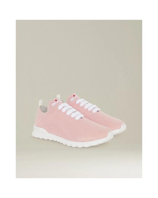 Kiton Schoenen ,Roze ,Kasjmier Roze Kasjmier Sneakers in het Pink