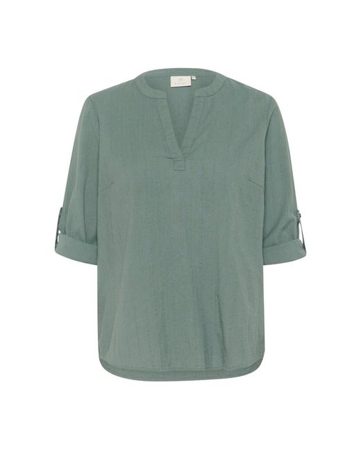 Kaffe Overhemden ,Groen ,Blouses in het Green
