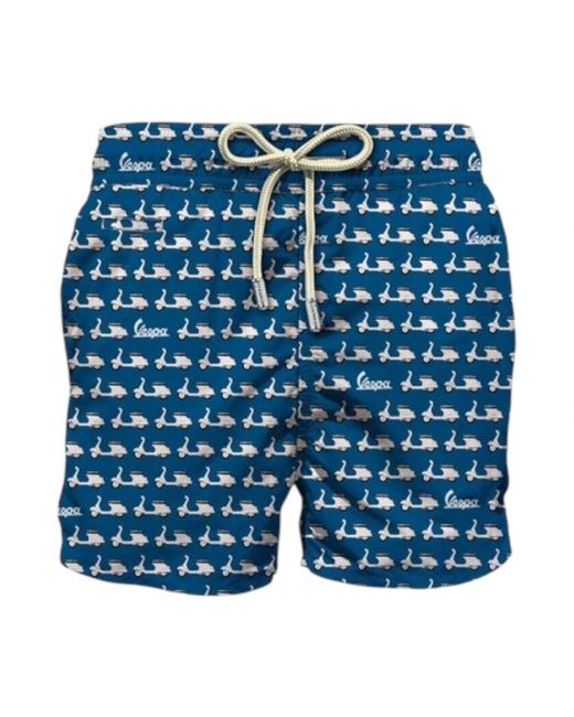 Mc2 Saint Barth Herren Strand Mini Vespa Badebekleidung in Blue für Herren