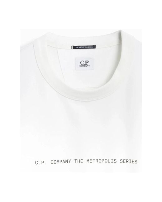 C P Company Metropolis serie grafik sweatshirt in White für Herren