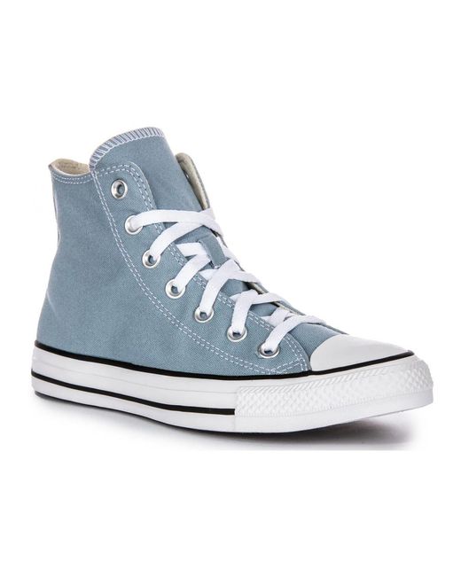 Converse Blue Classic Hi-Top Canvas Sneakers for men