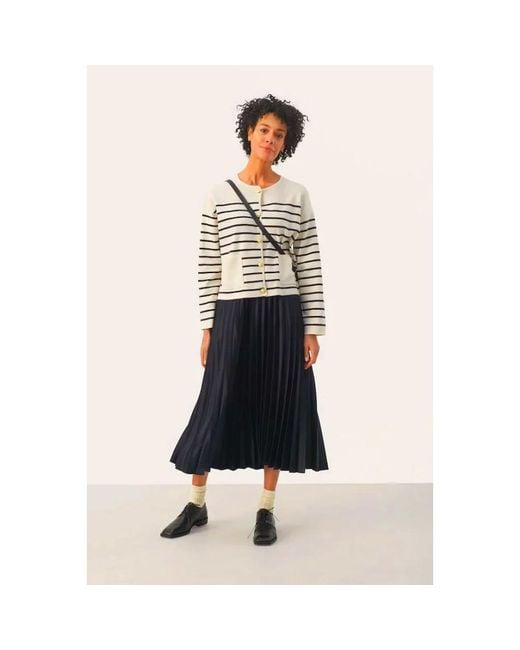 Part Two Blue Midi Skirts