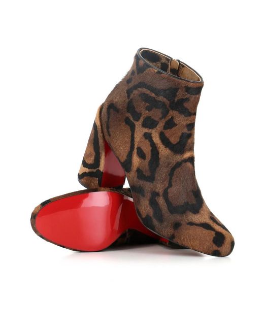 Christian Louboutin Brown Heeled Boots