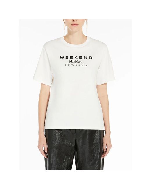 T-Shirts Weekend by Maxmara de color White
