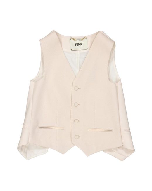 Fendi Vests in het Natural