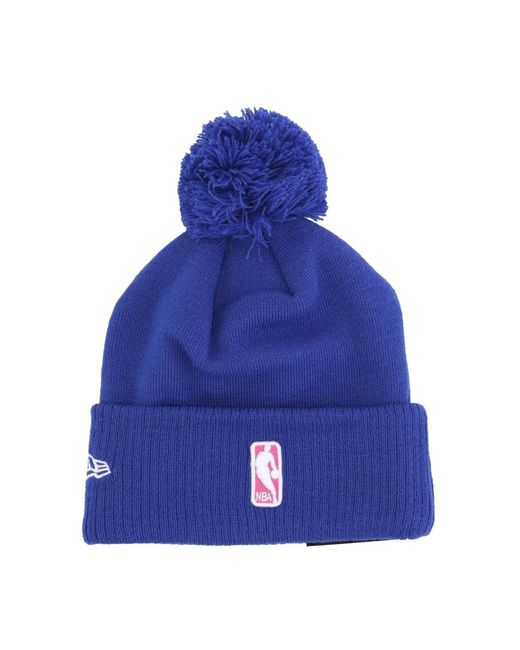 KTZ Accessoires ,Blauw ,Nba City Night Alt Grafische Gebreide Muts in het Blue