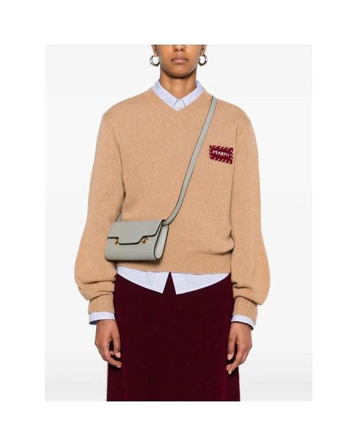 Marni Gray Cross Body Bags