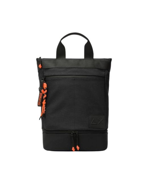 Sun 68 Tassen ,Zwart ,Nylon Nylon Laptop Rugzak in het Black