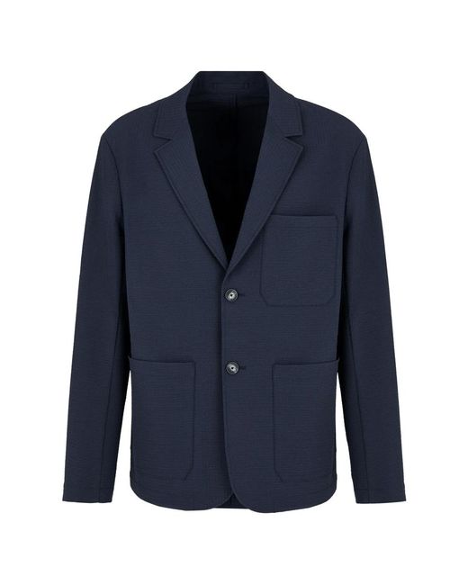 Blazers di Emporio Armani in Blue da Uomo
