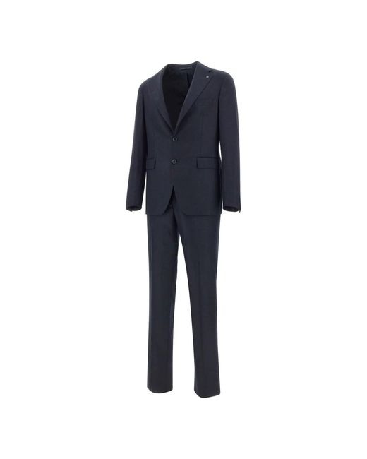 Tagliatore Blue Single Breasted Suits for men