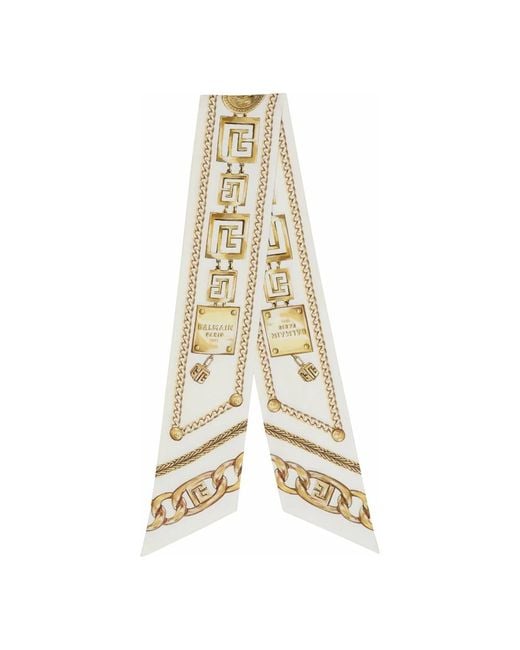 Silky Scarves di Balmain in Natural