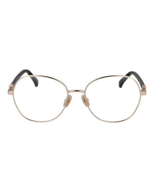 Glasses Max Mara de color Metallic