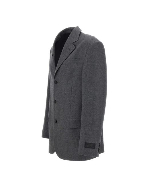 MM6 by Maison Margiela Gray Blazers for men