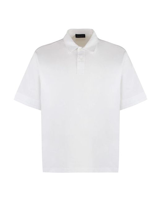 Roberto Collina Polo Shirts in het White voor heren