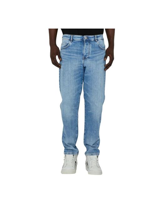 Jeans basic lavaggio chiaro slim fit di John Richmond in Blue da Uomo