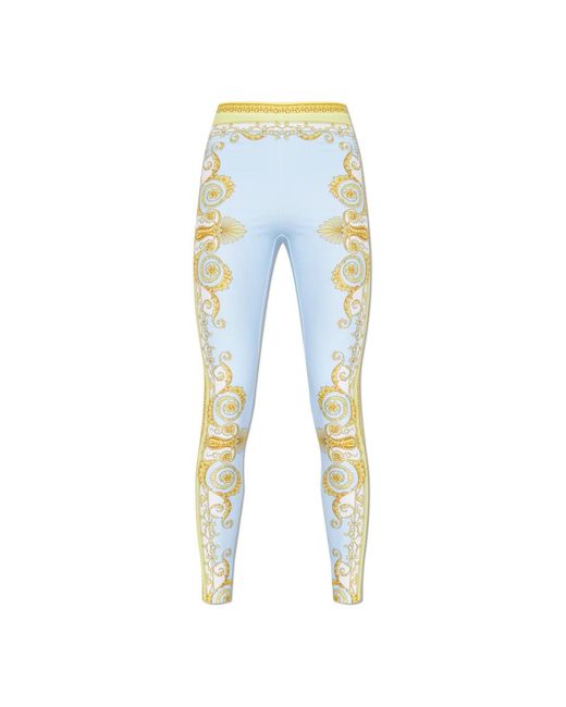 Versace Blue Leggings