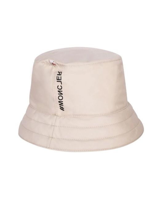 Moncler Natural Day-Namic Logo Eimer Hut