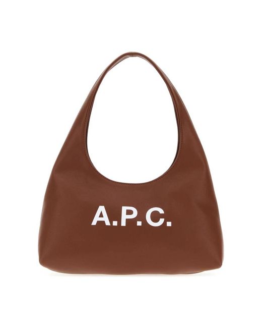 A.P.C. Brown Shoulder Bags