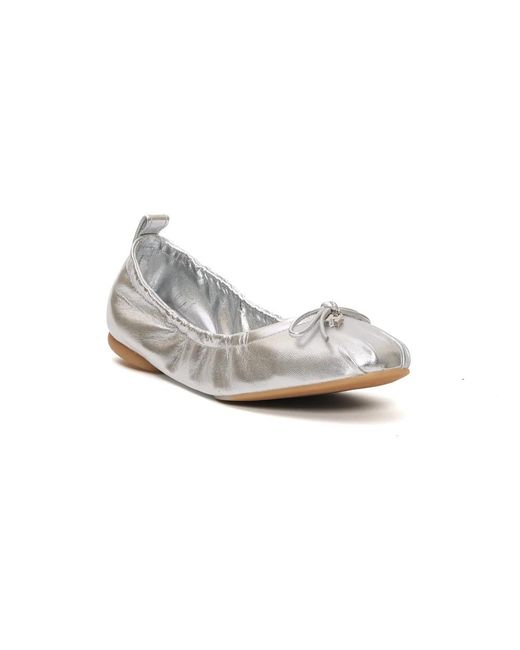 Hogan White Ballerina Shoes