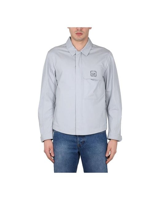 C P Company Blue Light Jackets for men