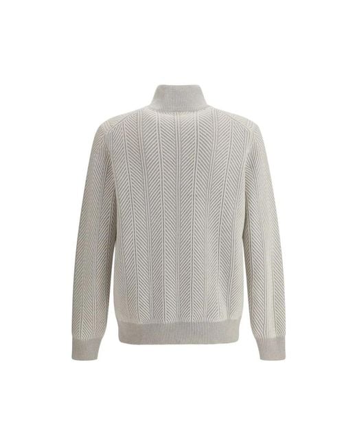 Brunello Cucinelli Kaschmir Rollkragenpullover in Gray für Herren