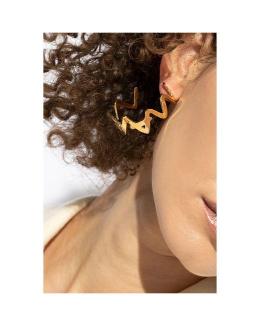 Marni Metallic Messing ohrringe