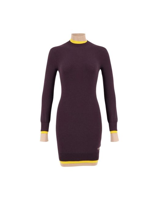 Fendi Purple Knitted Dresses