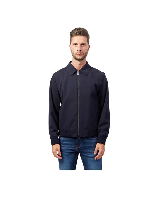 Boss Jassen ,Blauw ,Moderne Jas in het Blue voor heren