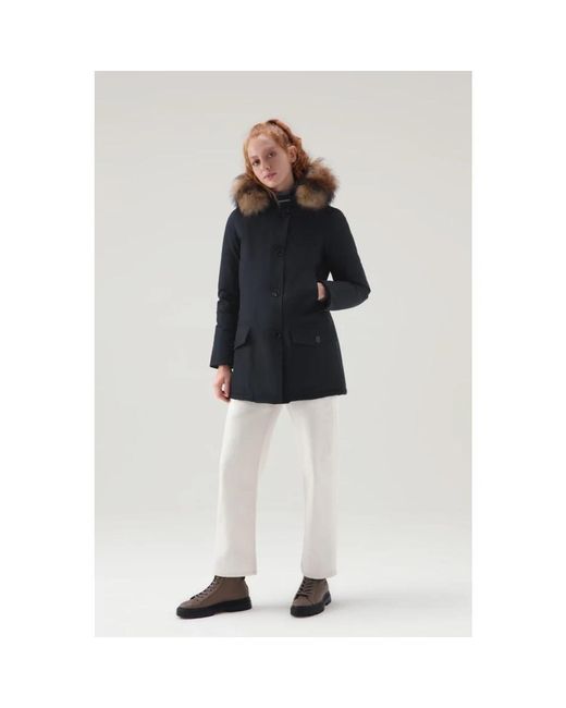 Woolrich White Winter Jackets