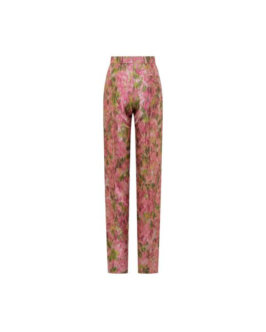 Del Core Straight Trousers in het Red