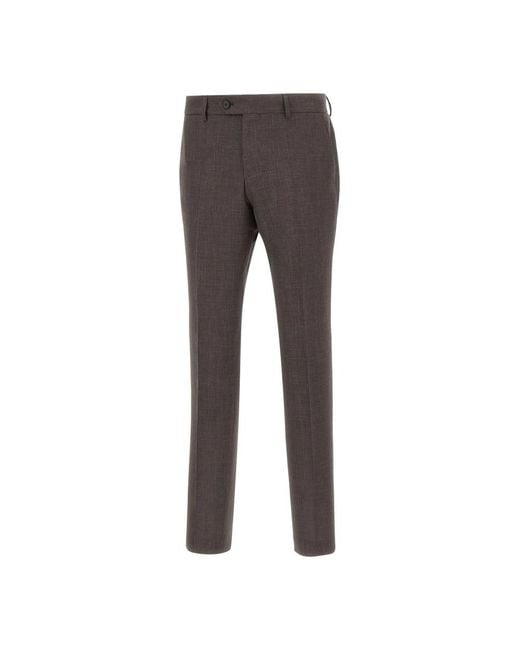 HUGO Gray Slim-Fit Trousers for men
