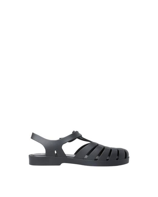 Melissa Black Flat Sandals
