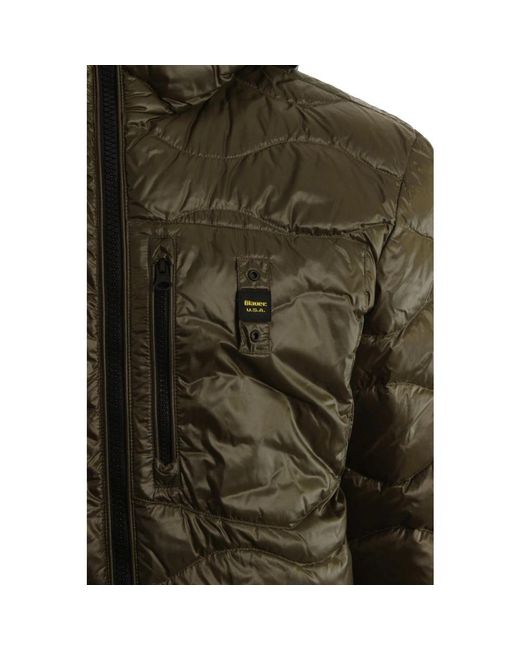 Winter Jackets Blauer de hombre de color Green