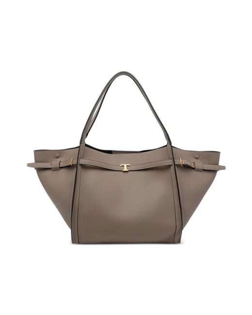 Tod's Gray Tote Bags