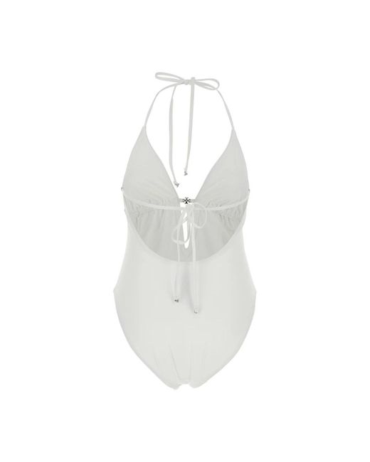 Tory Burch Badmode ,Wit ,Tie Back One Piece Swimsuit in het White