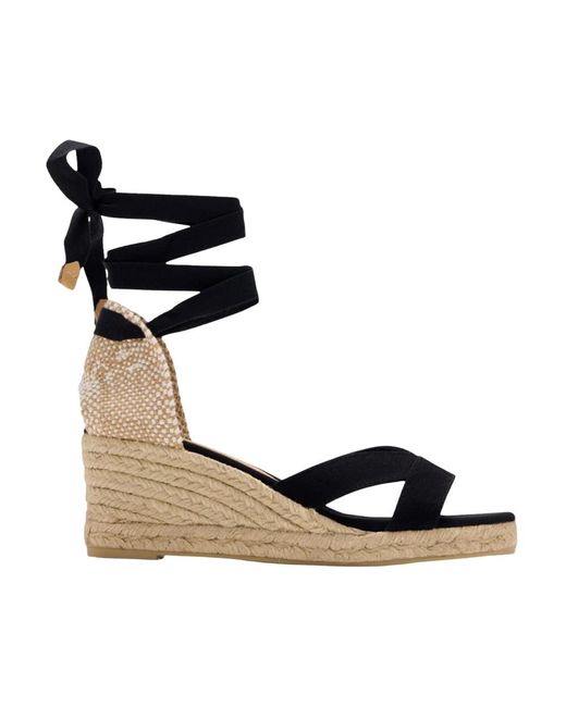 Castaner Black Wedges