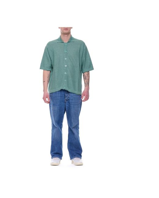 ATOMOFACTORY Green Short Sleeve Shirts for men