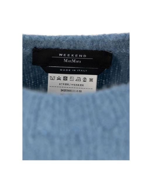 Weekend by Maxmara Blue Round-Neck Knitwear