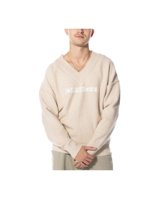 Nike V-Neck Knitwear in het Natural voor heren