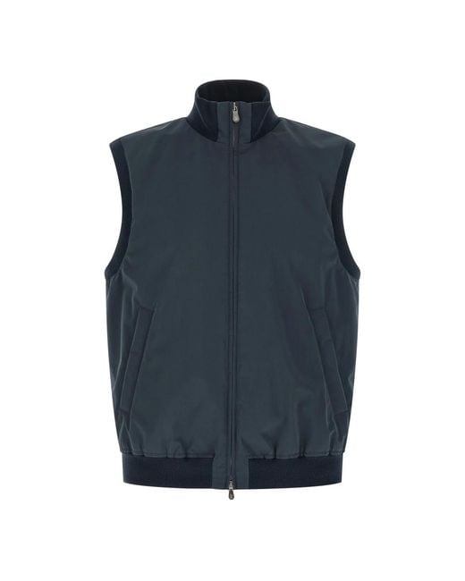 Brunello Cucinelli Blue Waistcoats for men