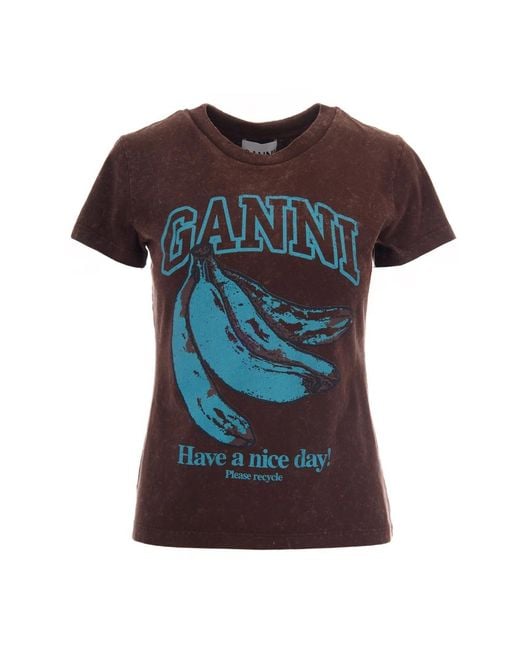 Ganni Black T-Shirts