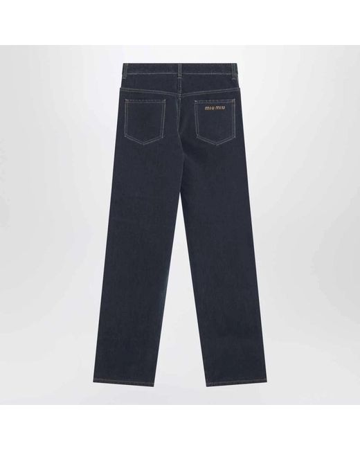 Miu Miu Blue Straight Jeans